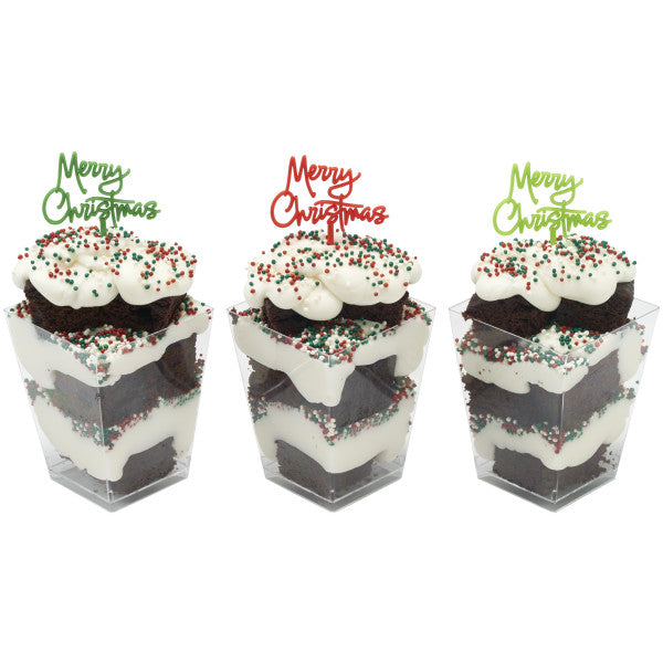 Merry Christmas Script DecoPics® 12ct