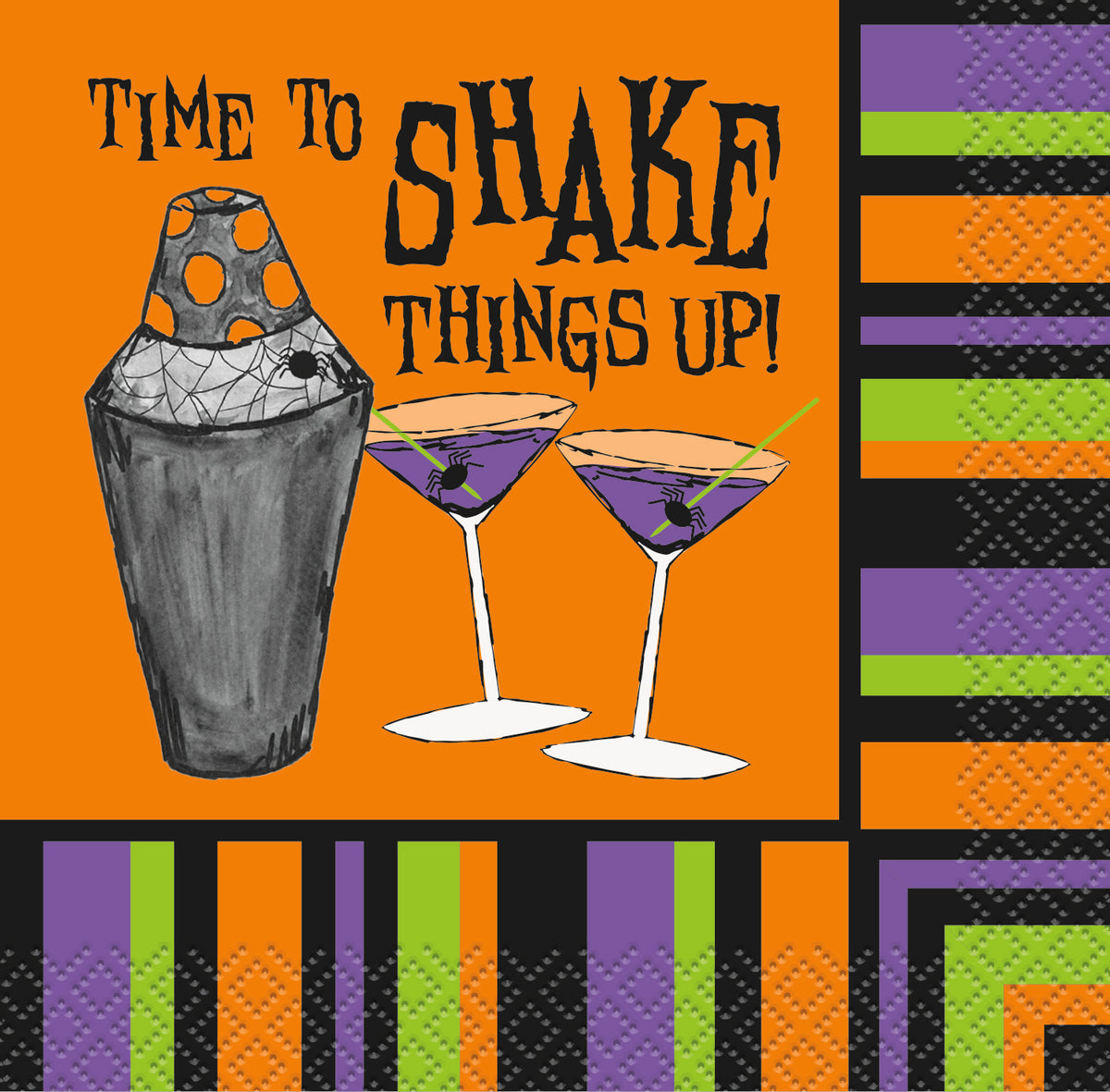 Time To Shake Halloween Beverage Napkins, 16ct A Birthday Place