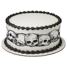 Skulls Edible Cake Topper Image Strips 3ct