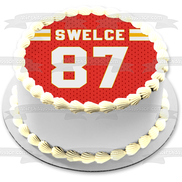 SWELCE Jersey Edible Cake Topper Image ABPID57773