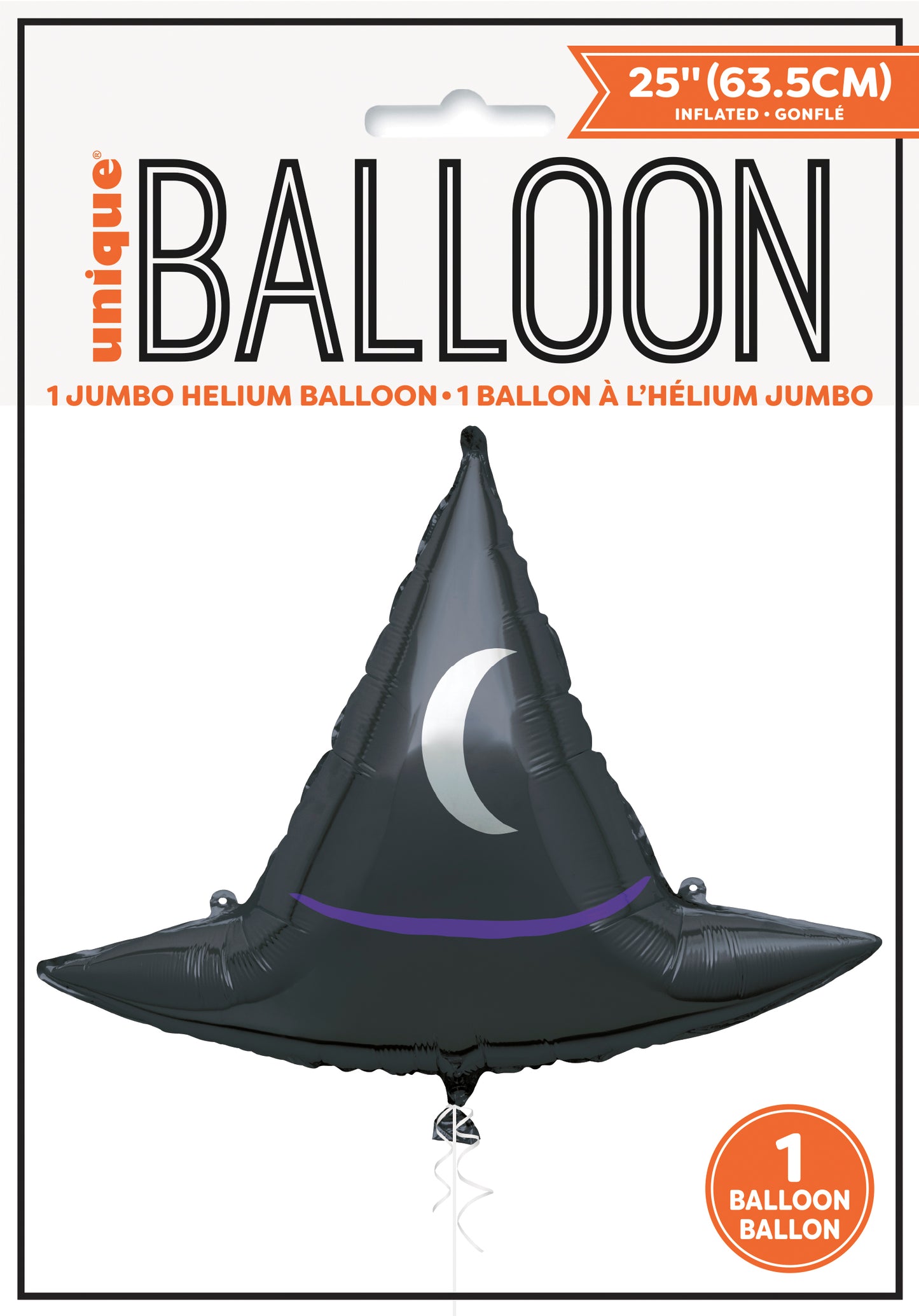 Witch Hat Giant Shaped 25" Foil Balloon, 1ct