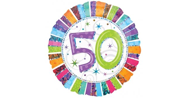 Globo de aluminio redondo Radiant 50 de 18", 1 unidad