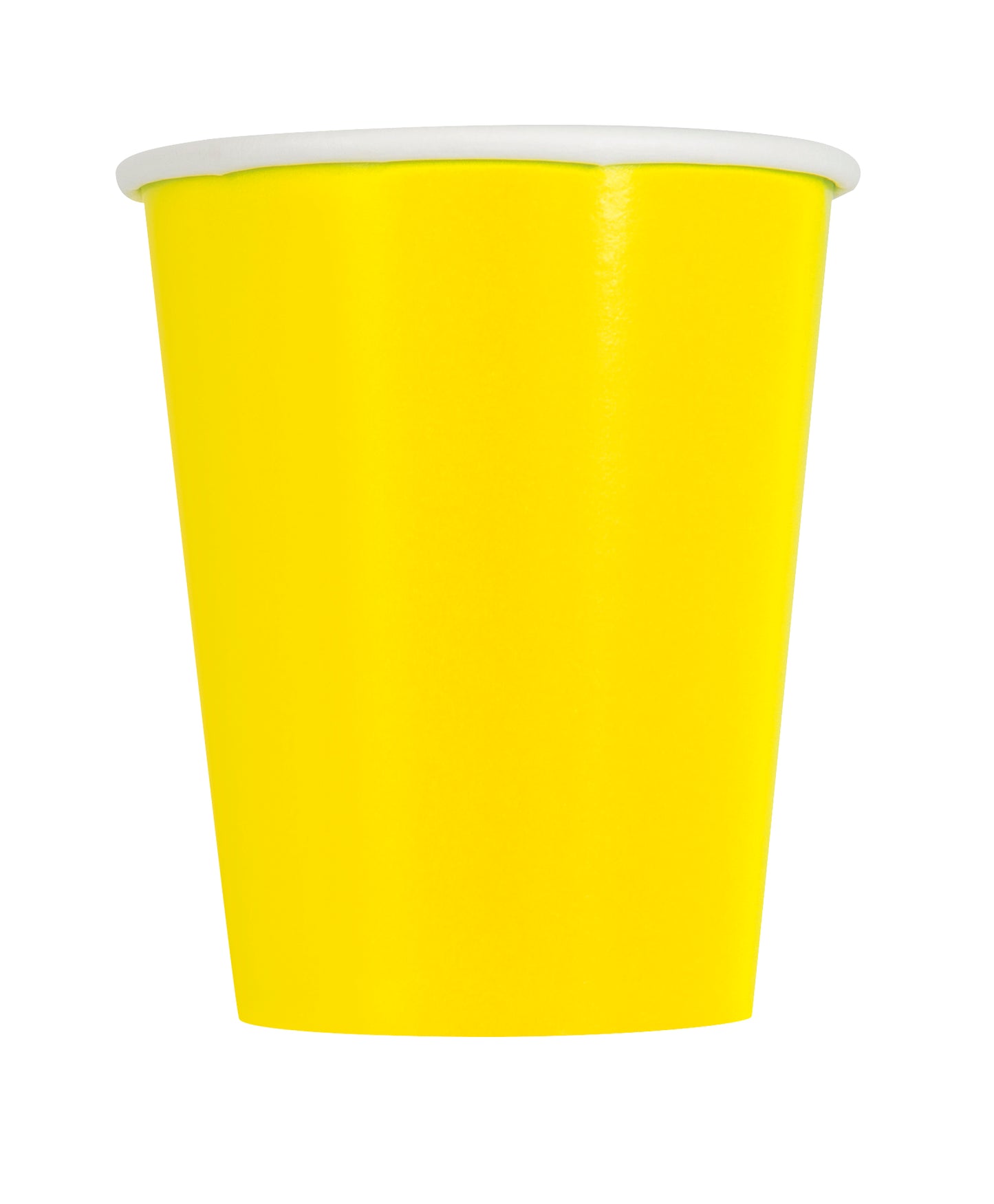 Neon Yellow 9oz Paper Cups, 8ct
