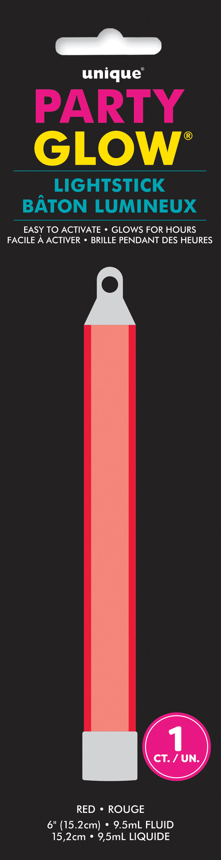 Red Glow 6" Light Stick, 1ct