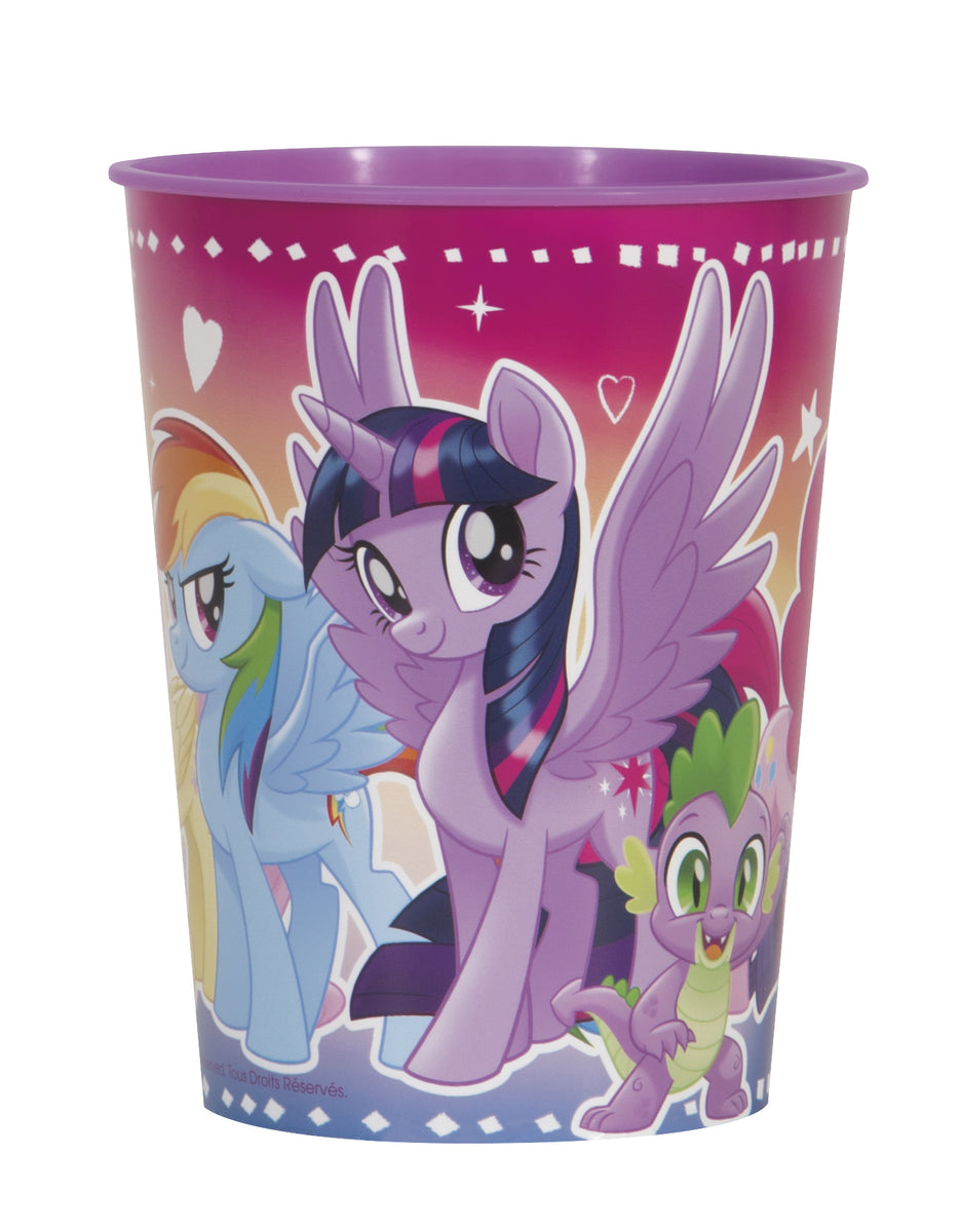 Wholesale My Little Pony 36pc Glad Plastic Cups- 16oz WHITE/MULTI