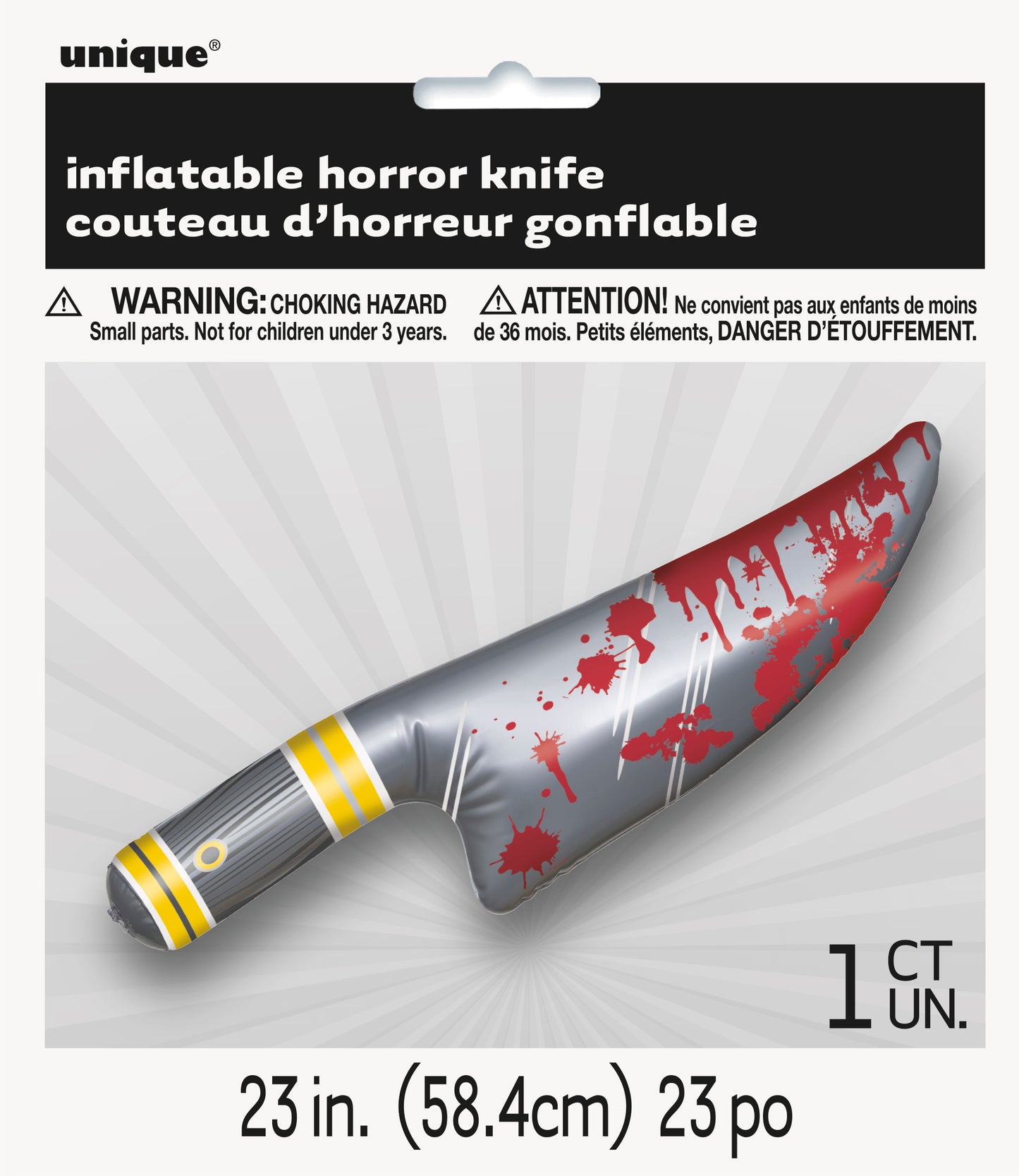 Inflatable Horror Knife, 1ct