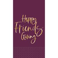 Modern Thanksgiving "Happy Friendsgiving" Guest Napkins 16ct.