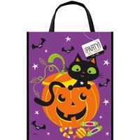 Cat & Pumpkin Tote Bag 12"x15"