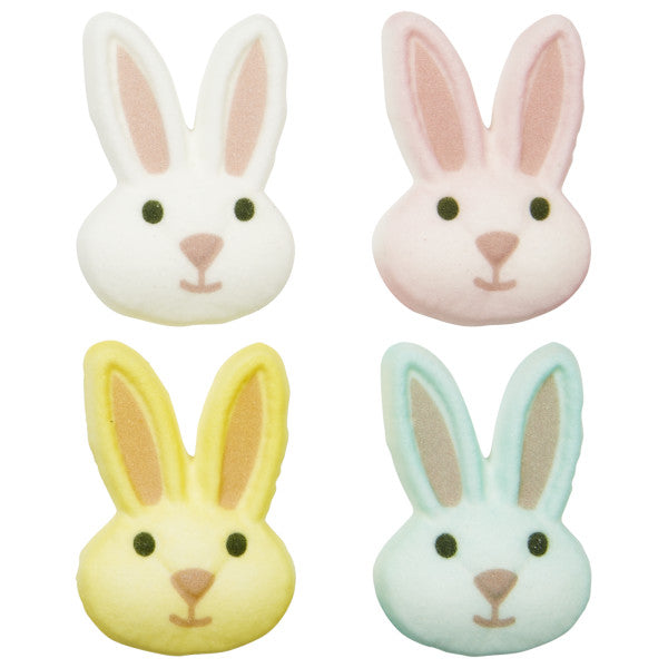 Bunny Head Assortment - Red 3 Free Dec-Ons® Decorations 12ct