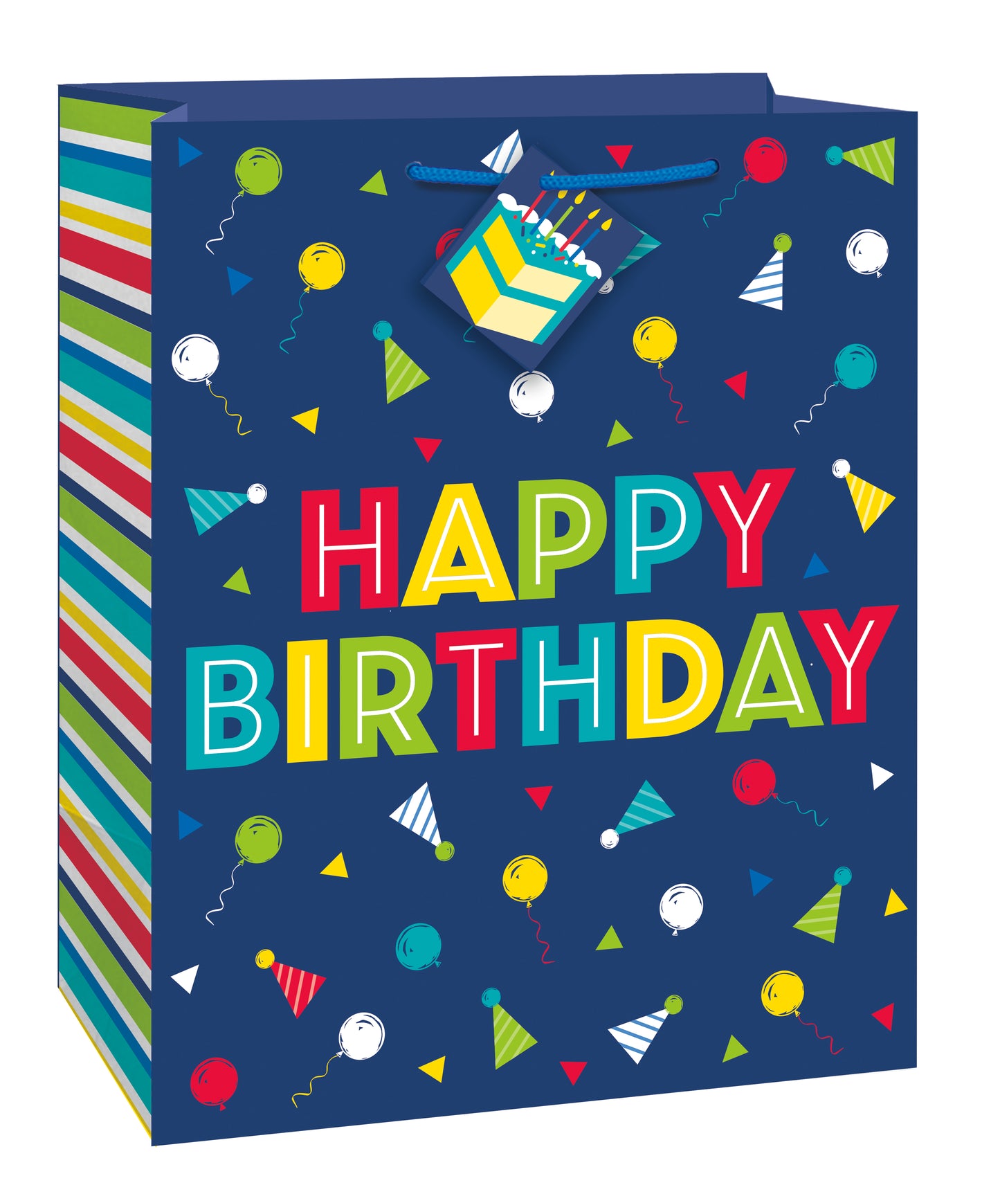 Bolsa de regalo Peppy Birthday de 10,5" x 12,75", 1 unidad