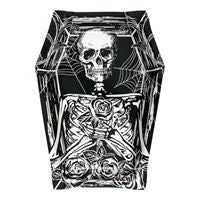 Sketchy Skull Skeleton Tombstone-Shaped 8" Plates 8ct