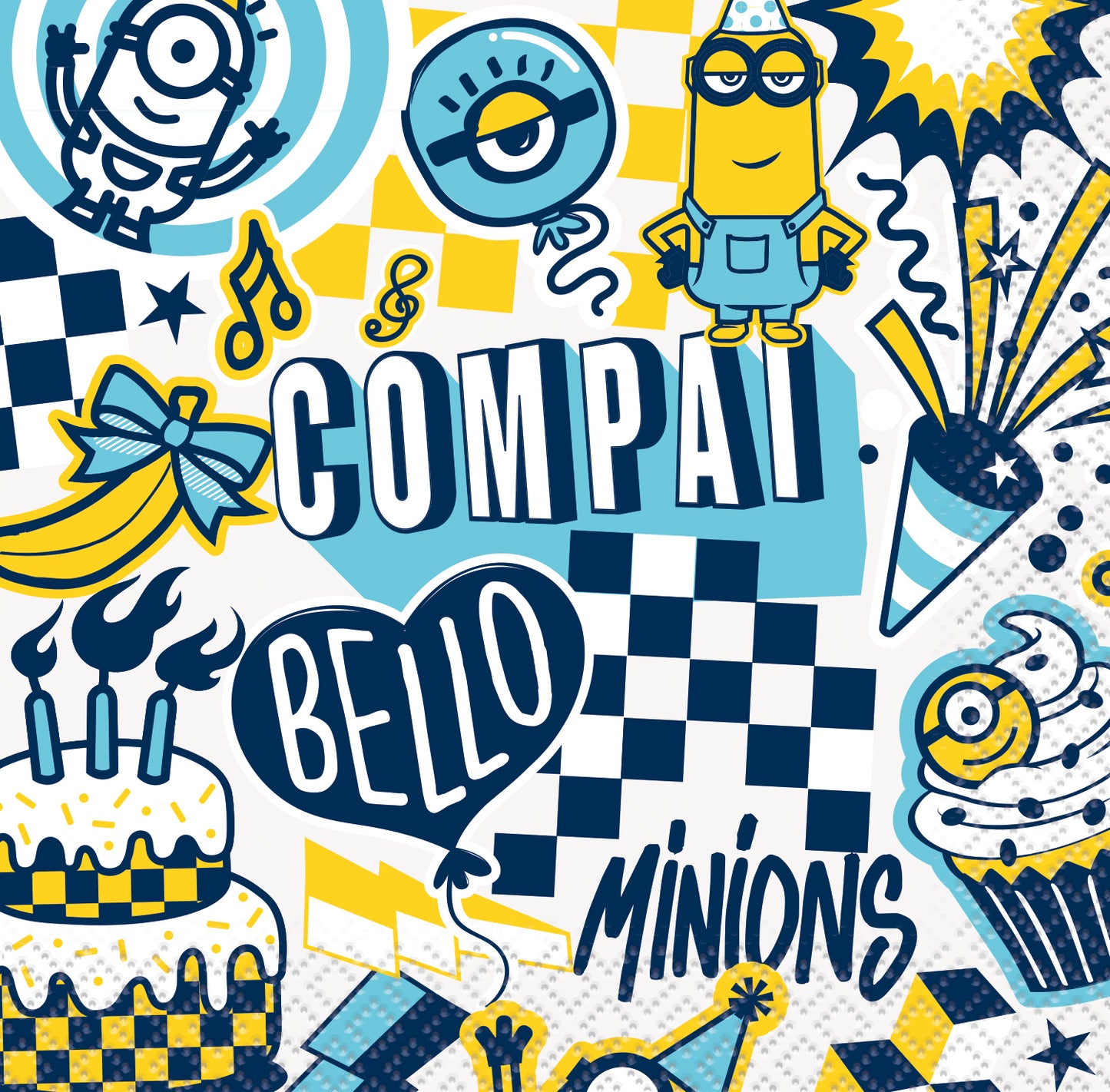 Minions 2 Beverage Napkins, 16ct