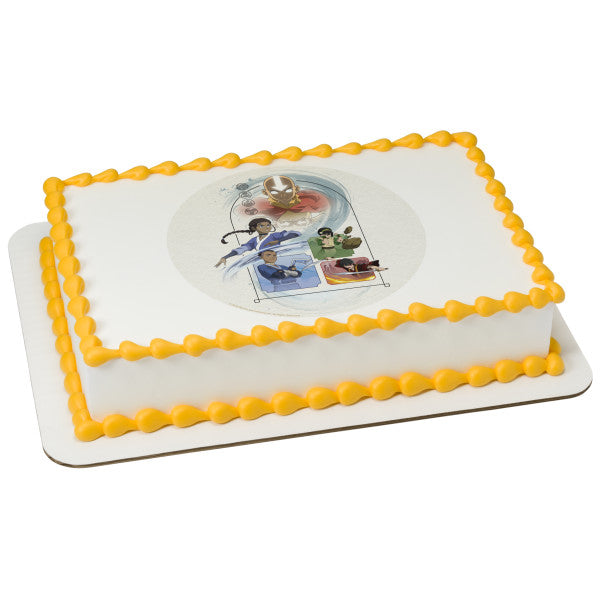 Avatar: The Last Airbender Team Avatar Edible Cake Topper Image