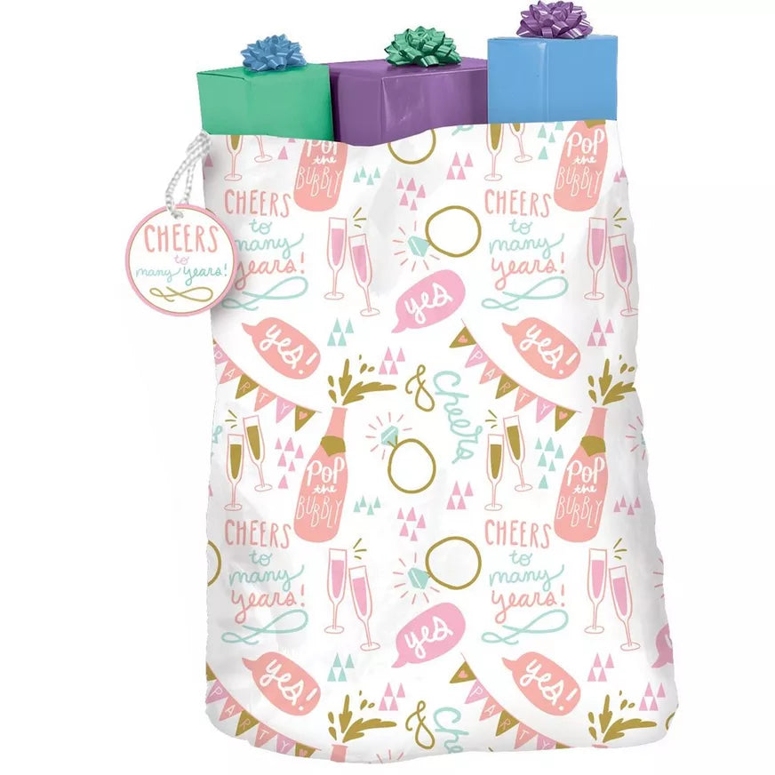 Bolsa de regalo de boda con champán, 1 unidad