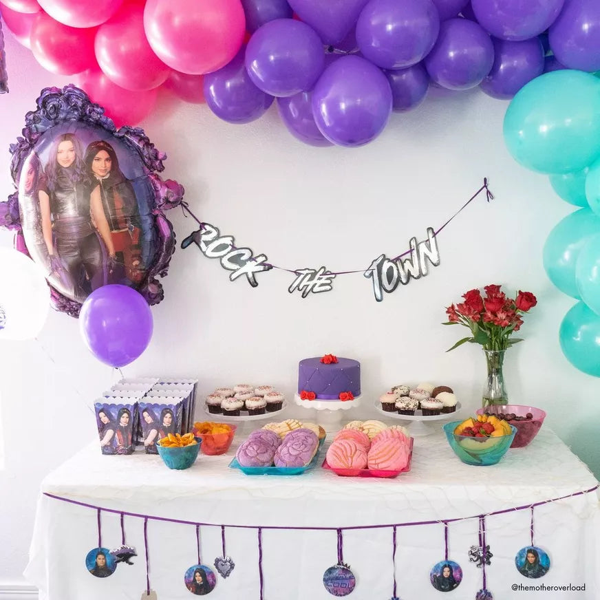 DESCENDANTS 2 Happy Birthday Party Balloons Decoration Supplies Movie Wicked
