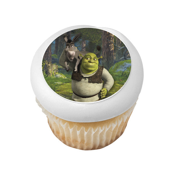 DreamWorks Shrek and Donkey Edible Cake Topper Image