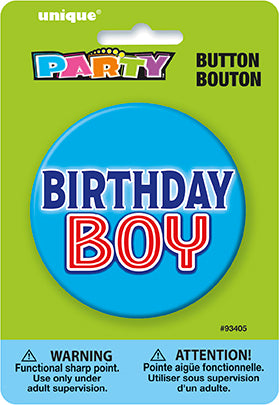 Birthday Boy 3" Button, 1ct