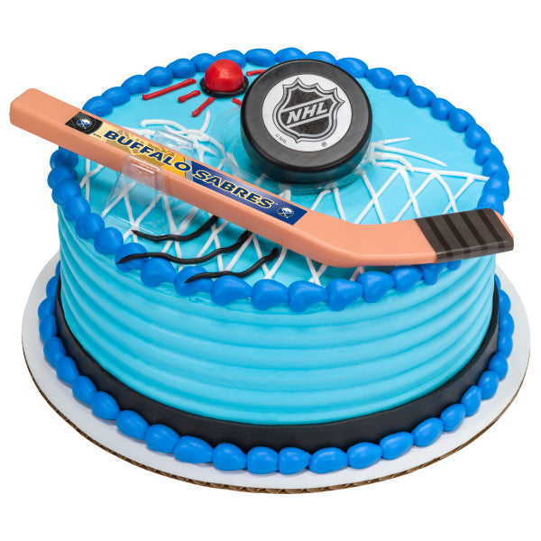 NHL® Buffalo Sabres Team Slap Shot DecoSet® y fondo de imagen comestible