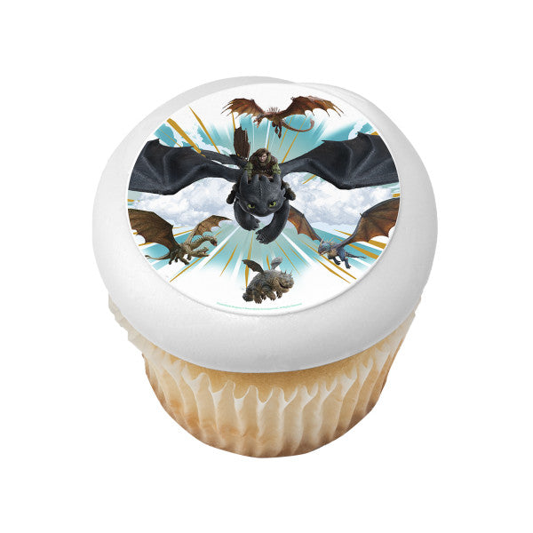 DreamWorks How to Train Your Dragon Chase the Wind Edible Cake Topper Image