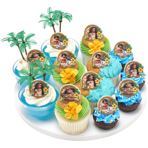 Disney's Moana 2 Together Again Cupcake Rings 12ct