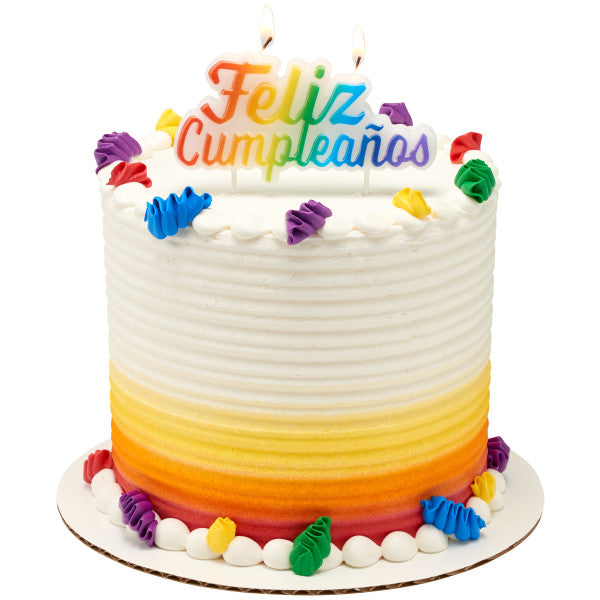 Feliz Cumpleaños Velas De Forma Brillante