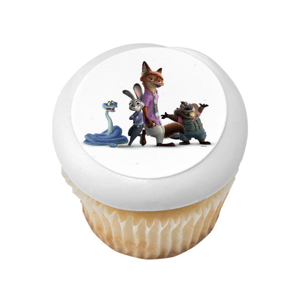 Disney's Zootopia 2 Watch and Learn Edible Cake Topper Image