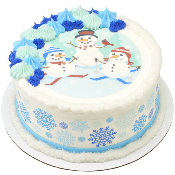 Winter Wonderland Edible Cake Topper Image Strips 3ct