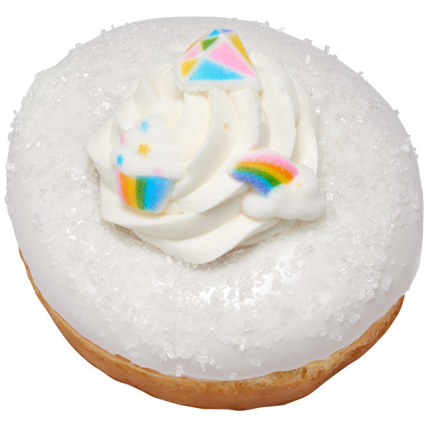 Large White Crystal Sugar Decorations