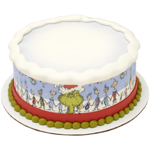 How the Grinch Stole Christmas Edible Cake Topper Image Strips
