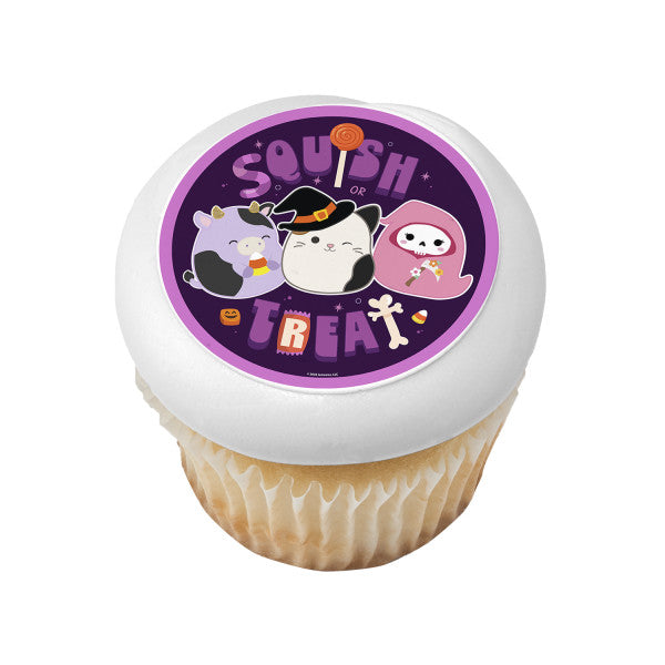 Squishmallows Squish or Treat Edible Cake Topper Image