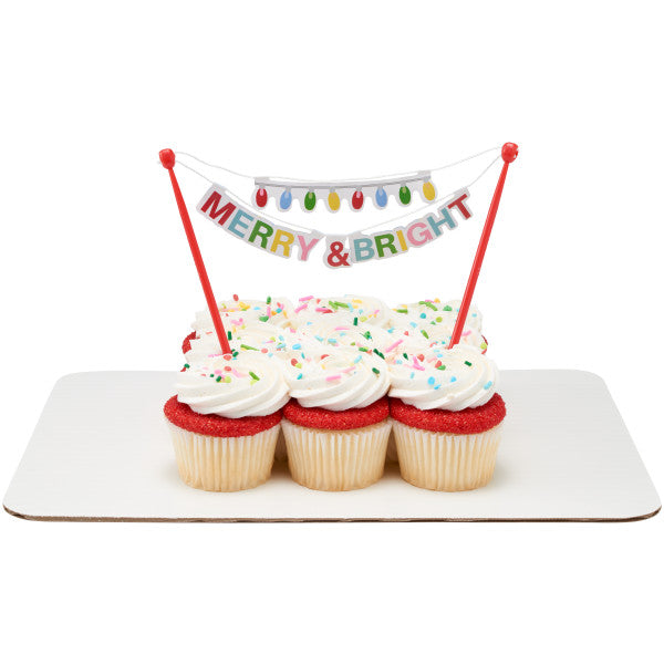 Merry & Bright Banner Layon