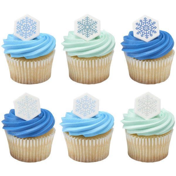 Snowflakes Assortment Sweet Décor® Edible Decorations