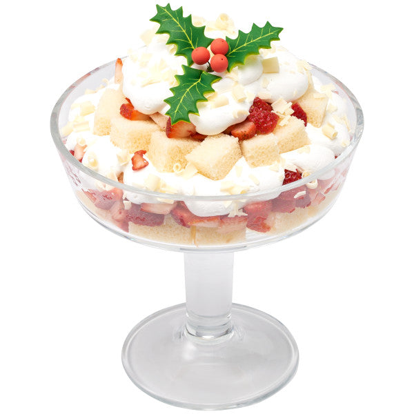 Holly and Berries 2.5" Gum Paste Flowers