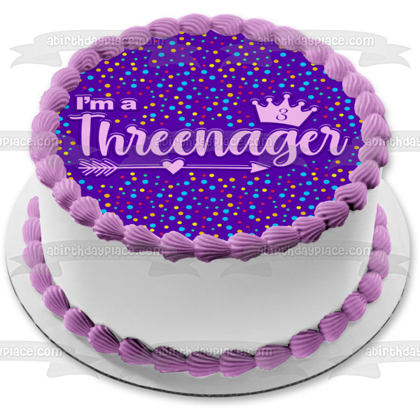 Threenager Edible Cake Topper Image ABPID57762