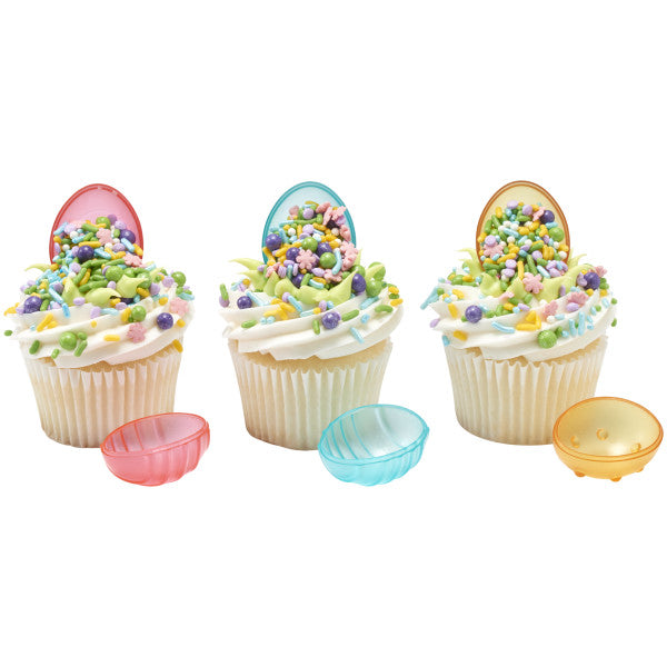 Fillable Egg Cupcake Rings 12ct