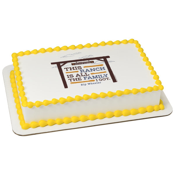 Yellowstone Ranch Edible Cake Topper Image