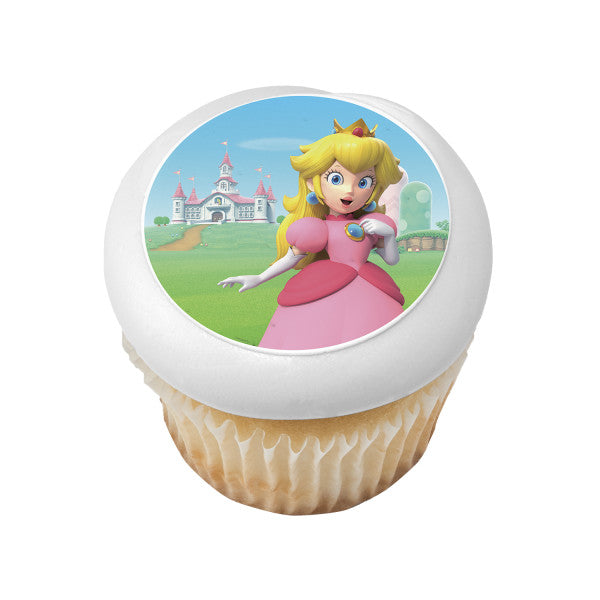 Super Mario™ Princess Peach Edible Cake Topper Image