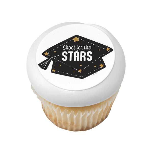 Shoot for the Stars Edible Cake Topper Image