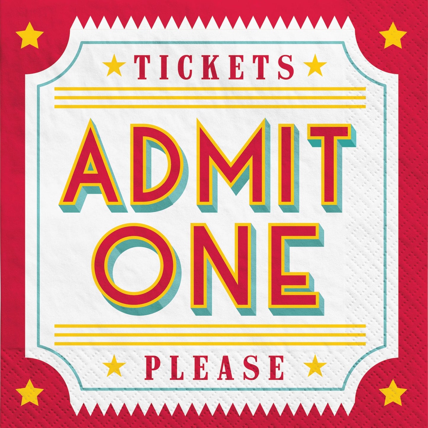 Servilleta de almuerzo para noche de cine, 40 unidades