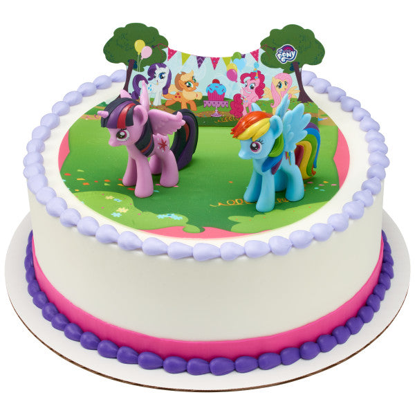 My Little Pony™ ¡Es una fiesta de ponis! DecoSet® y fondo de imagen comestible
