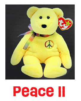 Bear Beanie Baby - Peace II, 1ct