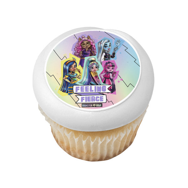 Monster High Feeling Fierce Edible Cake Topper Image