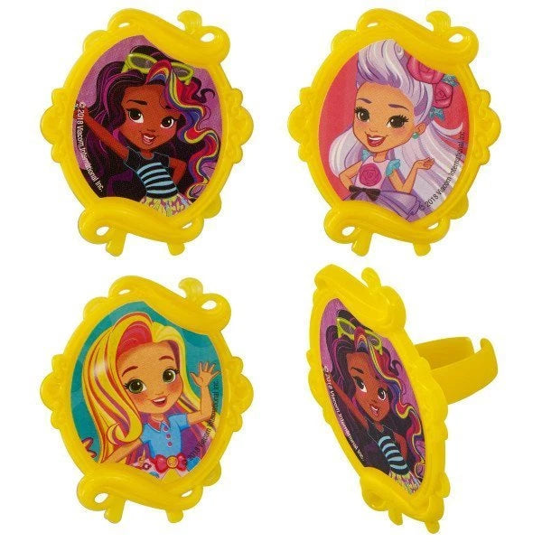 Sunny Day Girls Cupcake Rings 12ct