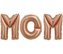 16" X 30" MOM Letter Air Fill Balloon Set