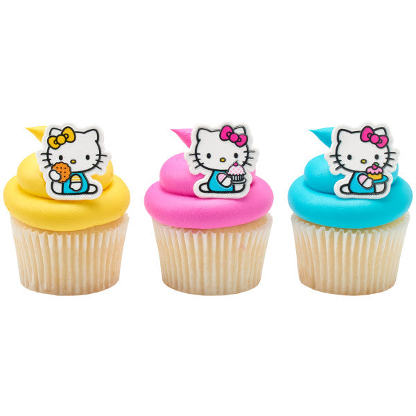Hello Kitty and Mimmy Cupcake Rings