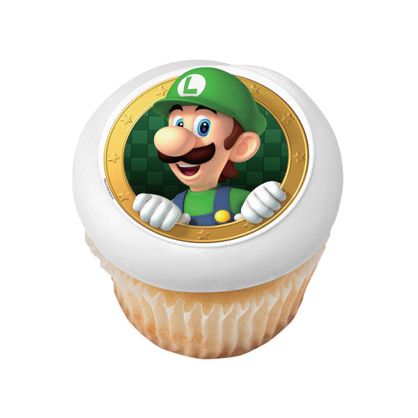 Super Mario™ Luigi Okie Dokie Edible Cake Topper Image