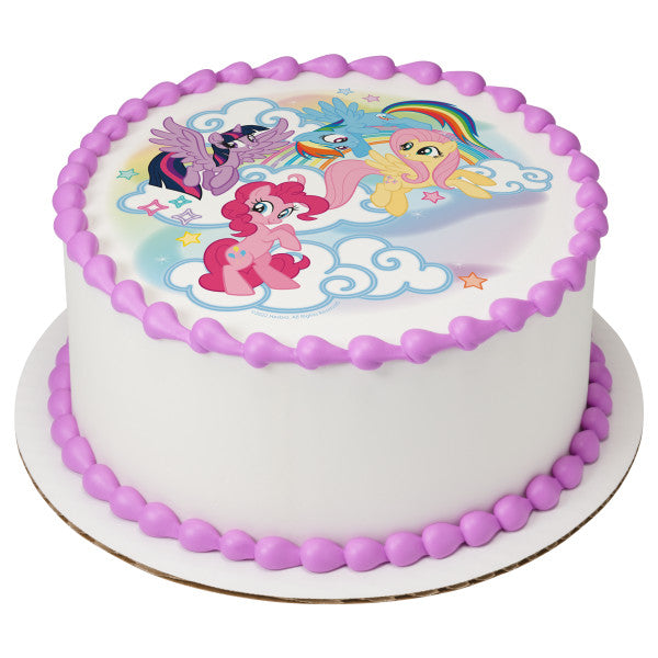 Imagen de adorno comestible para tarta Dream Team de My Little Pony