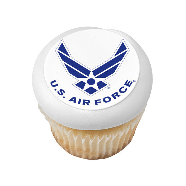 Imagen de adorno comestible para pastel de la Fuerza Aérea de los Estados Unidos™