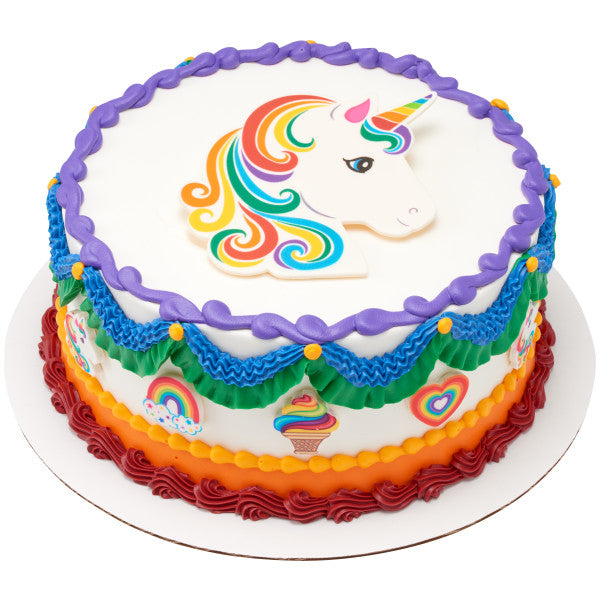 Decoración Dulce Unicornio Decoración Comestible