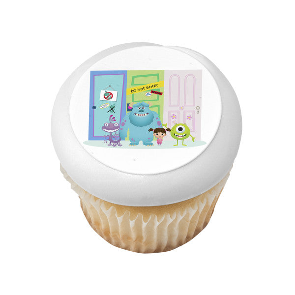 Monsters, Inc. Mike and Sully Edible Cake Topper Image